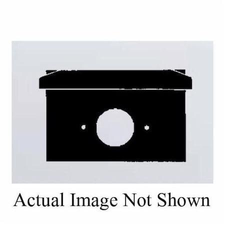 Mulberry Electrical Box Cover, Outlet Box Type, 1 Gang Gang, Die-Cast Zinc, Single Receptacle Cover Type 30507